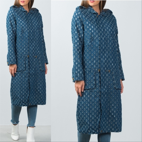 LONGLINE DENIM JACKET SPRING DENIM! - Picture 2 of 3